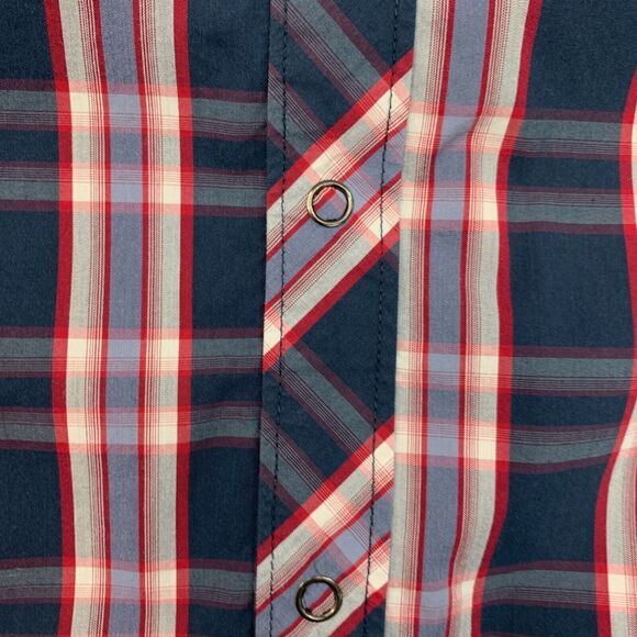 Travis Mathew Shirt Mens L Large Chalkboard Plaid Peluso Button Up Short Sleeve - Picture 5 of 12